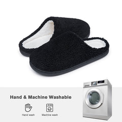 Men's Memory Foam Warm Fleece Comfortable House Slippers Winter