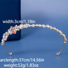 Princess Rhinestone Crown Hair Hoop for Girls