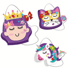 Fabric Felt Bag DIY Craft Kit Parent Child Sewing Toy Girl's Crossbody Bag