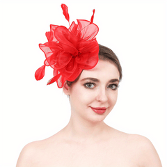 Organza Hat Headdress Horse Racing Hair Accessories