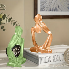 DIY Mini Resin Ornament Mold Abstract Character Crafts Candle Silicone Mold