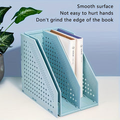 Vertical File Frame Desktop File Rack Office Storage Organizer
