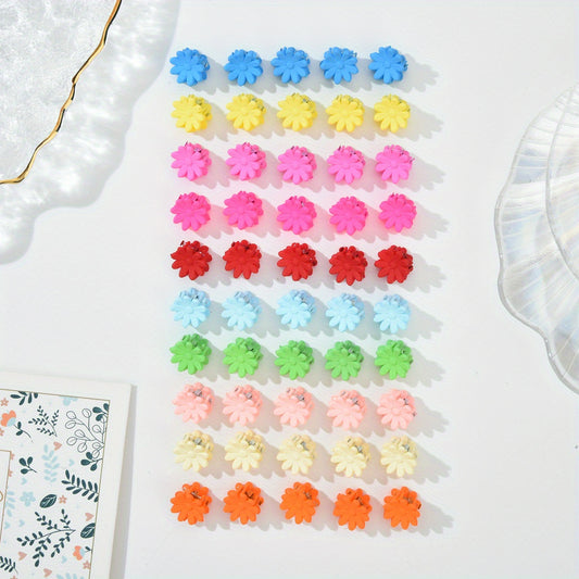 50pcs Mini Hair Claw Clip for Women Girls Baby Sweet Hair Claw