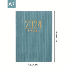English Planner A7 Daily Schedule Notebook Mini Portable Journal
