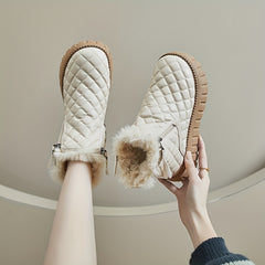 Women's Non slip Thickened Medium Tube Snow Boots