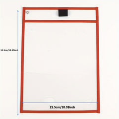 3pcs A4 Kids Dry Erase Doodle File Bags