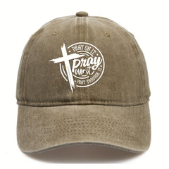 Adjustable Distressed Dad Hat For Fishing Mountaineering