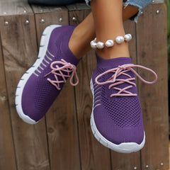 Mesh Breathable Running Sports Shoes Lightweight Non slip Travel Shoes