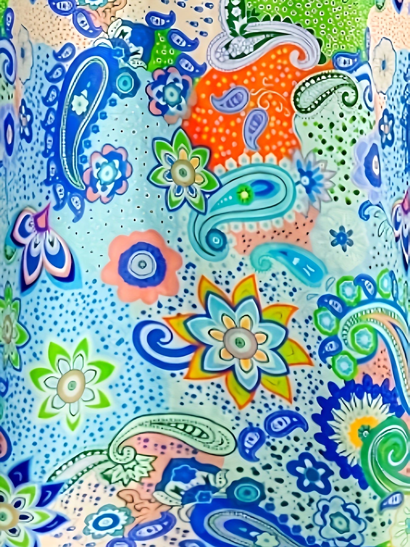 Boho Dress Women's Paisley Floral Print Bell Sleeve Mini Dress