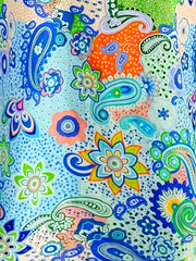 Boho Dress Women's Paisley Floral Print Bell Sleeve Mini Dress