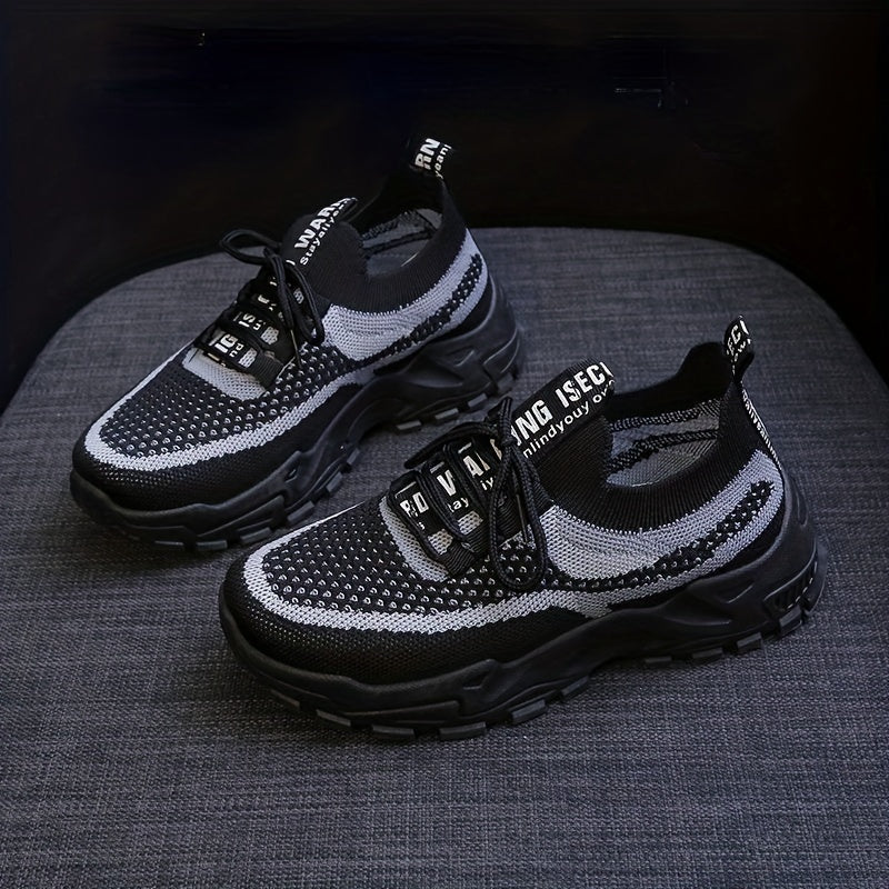 Women's Knitted Running Shoes Lightweight Sports Footwear