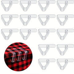 16pcs Plastic Table Cloth Clips Clear Tablecloth Clips Table Cloth Fixing