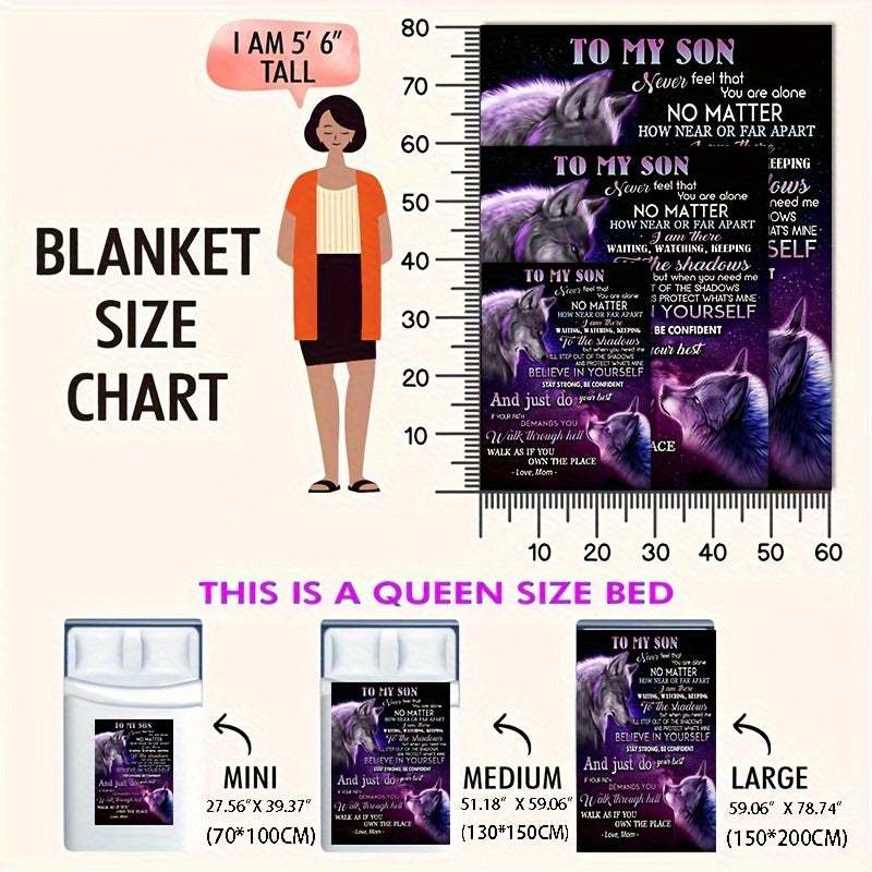 Soft Blanket Mom's Gift For Son - Camping and Outdoor Use