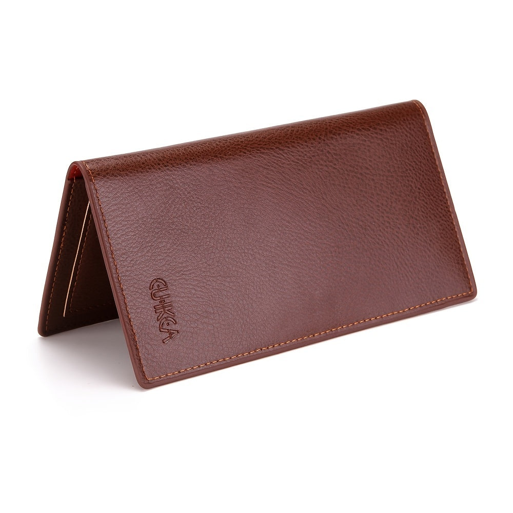 Men's PU Leather Business Card Holder Vertical Function