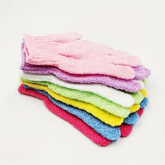2pcs Exfoliating Massage Shower Gloves Bath Gloves