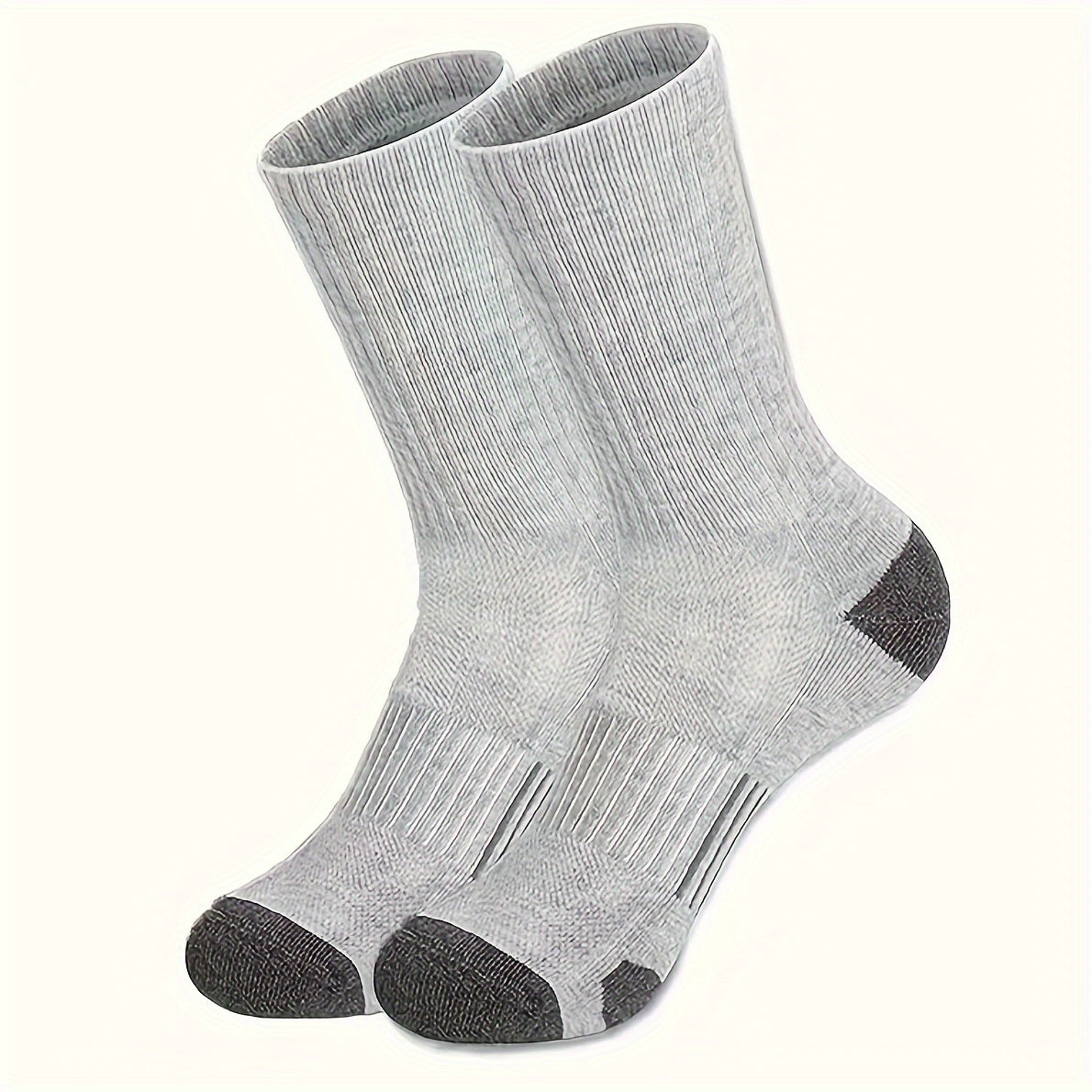 Men's Mid Crew Sport Socks, 3 Pairs, Sweat Absorbing, Comfy & Breathable