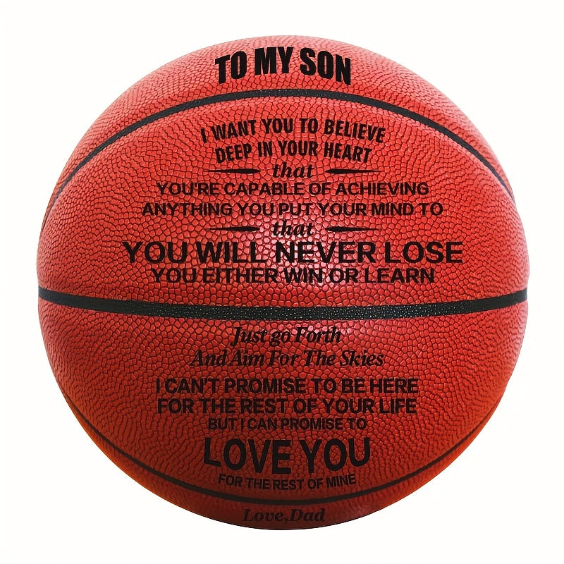 Durable PU Leather Basketball for Training & Competition