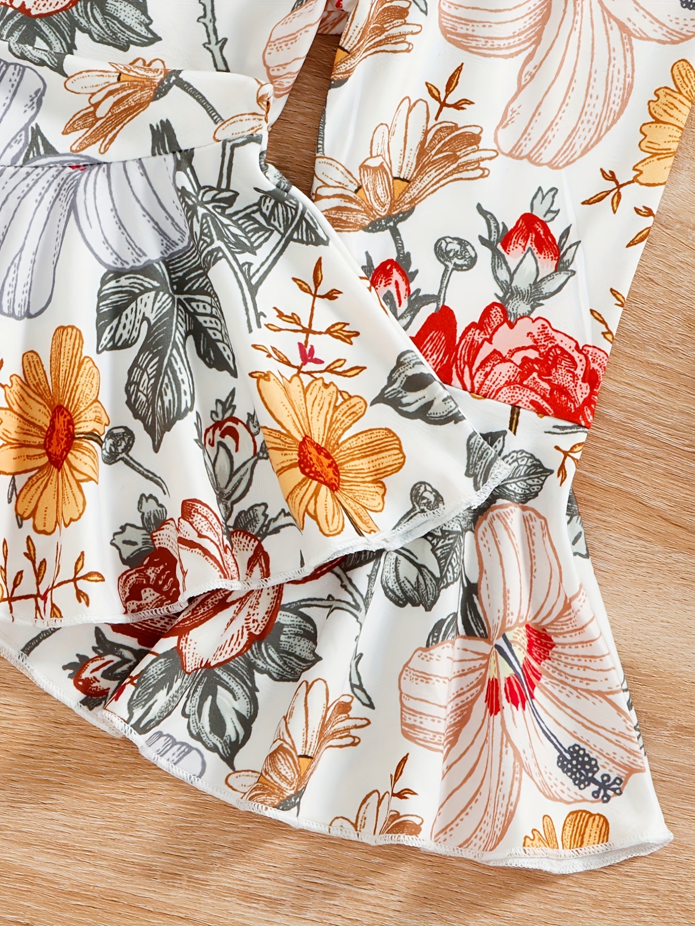 Floral Print Cami Jumpsuit for Baby Girls