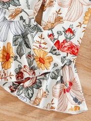Floral Print Cami Jumpsuit for Baby Girls