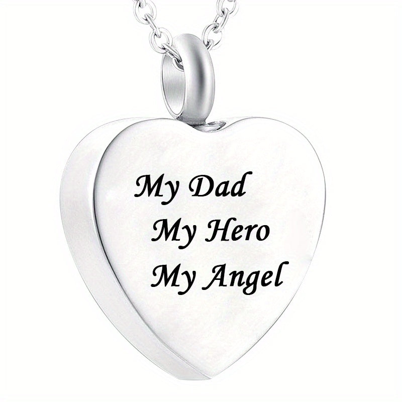 Dad My Hero My Angel Cremation Necklace