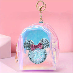 Cartoon Laser Sequin Mouse Bag Coin Purse - Holiday Party Gift