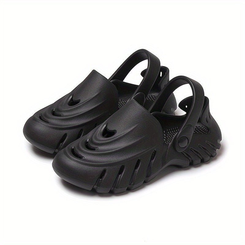 Women's Solid Hole Shoes Thick Bottom Sport Sandals