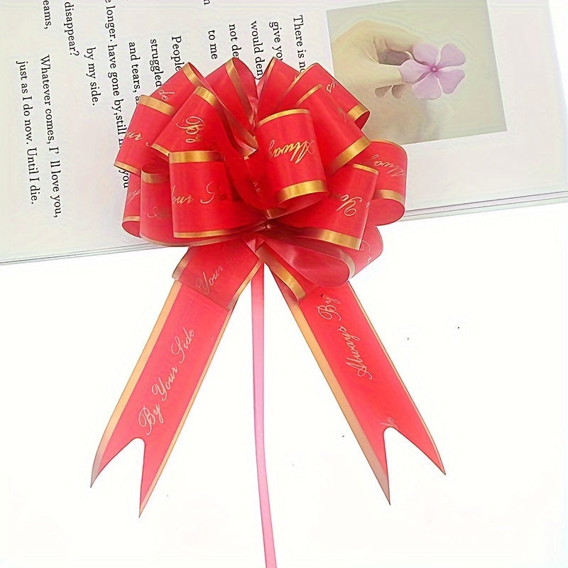 10pcs English Letter 3D Ribbon for Gift Bags - Plastic Ribbon for Decor