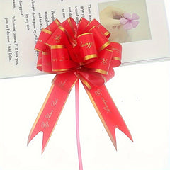 10pcs English Letter 3D Ribbon for Gift Bags - Plastic Ribbon for Decor
