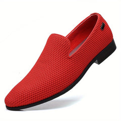 Men's Slip-On Dress Shoes Solid Fiber Formal Shoes Office