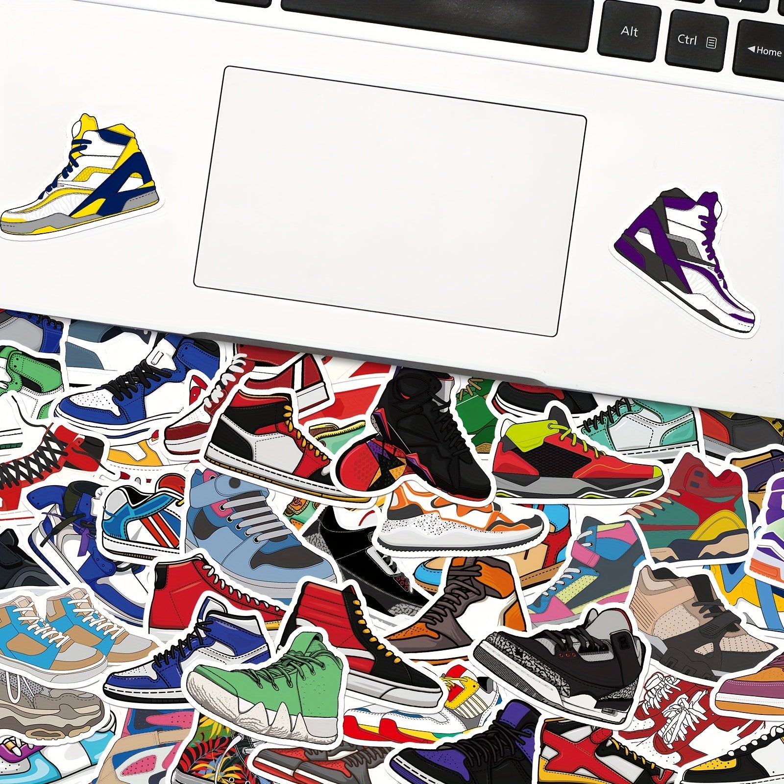 50pcs Shoe Assembly Stickers Waterproof Vinyl Notebook Stickers