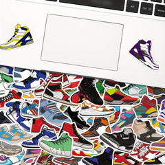 50pcs Shoe Assembly Stickers Waterproof Vinyl Notebook Stickers