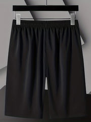 5 Pcs Men's Colorful Zip Pocket Drawstring Sport Shorts