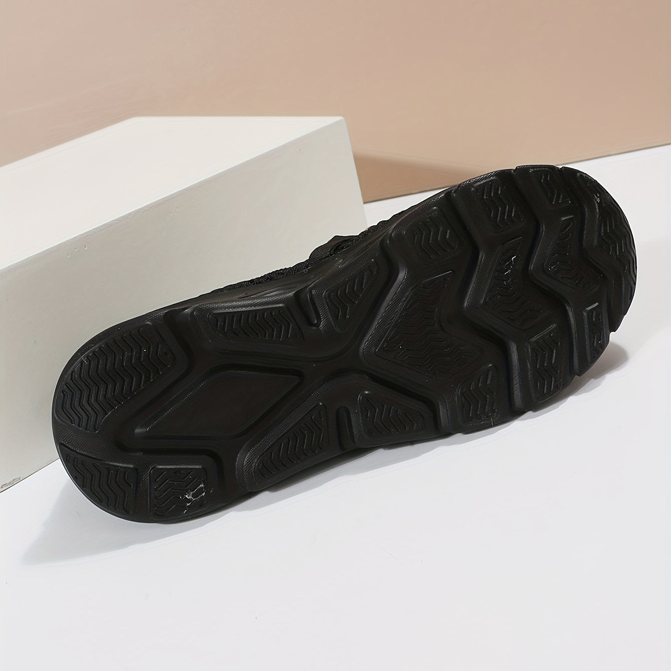 Metallic Chain Decor Woven Mesh Slip On Lightweight Comfy Outdoor Shoes