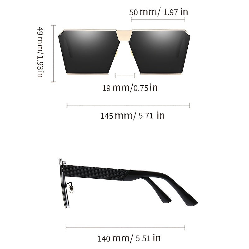 European American Sunshade Sunglasses Retro Metal Frame