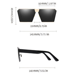 European American Sunshade Sunglasses Retro Metal Frame