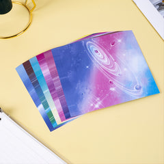 50 Double Sided Origami Paper 15x15 Universe Starry Sky Galaxy Space Travel