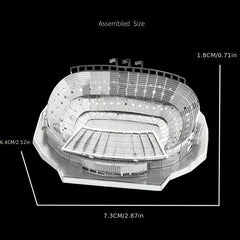 3D Metal Football Field Puzzle DIY Assembly Model