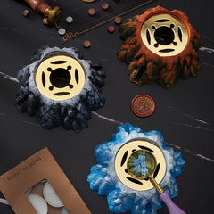 3pcs Wax Seal Set with Spoon, Melting Furnace, 10 Candles