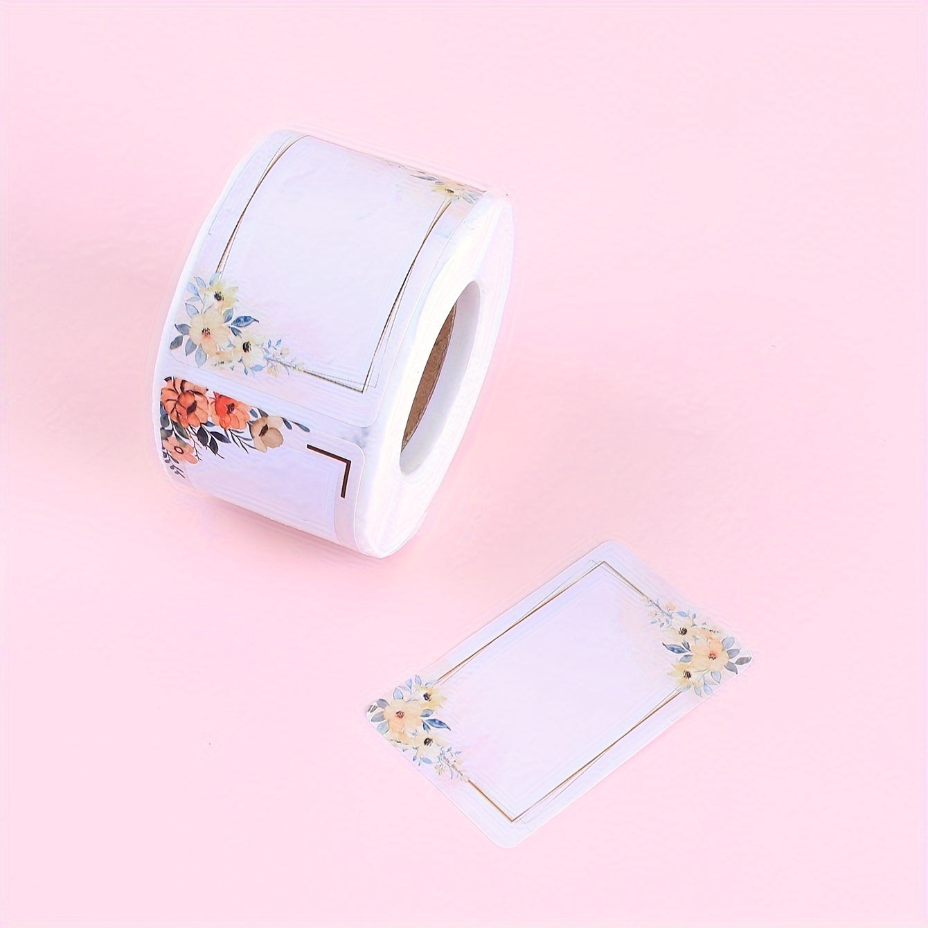 250pcs Flower Handwritten Marker Stickers - Blank Stickers for Home Kitchen