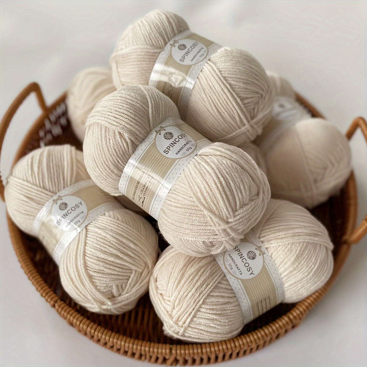 6pcs 4 Layer Hand-Woven Crochet Yarn 100% Acrylic DIY Crocheting Knitting 50g