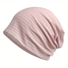 Floral Elastic Slouchy Beanie Soft Lightweight Skull Cap