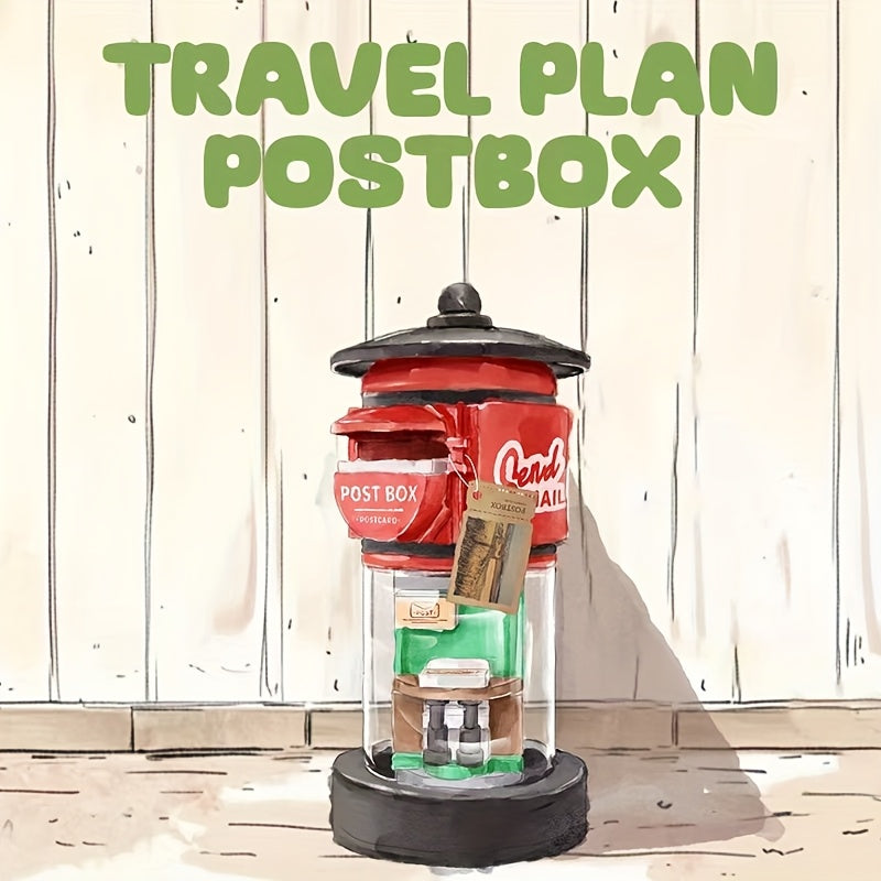 Vintage Postcard Mailbox Building Blocks Set