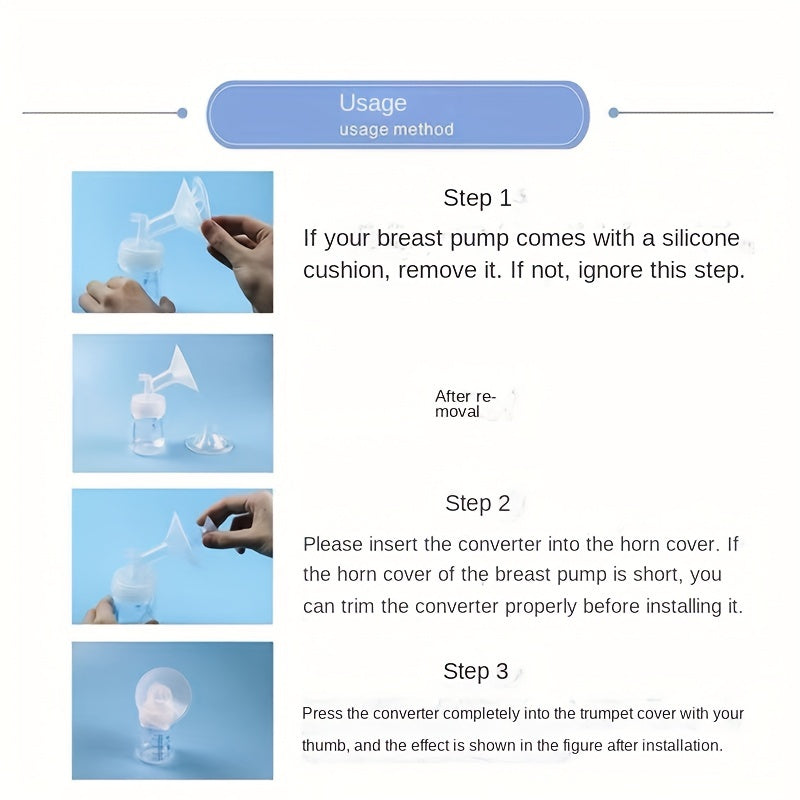Breast Pump Size Funnel Insert Converter 13-24mm