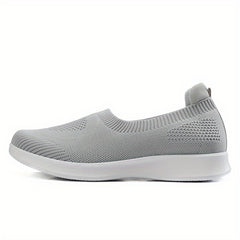Women's Casual Sock Shoes Solid Breathable Low Top Slip On Shoes