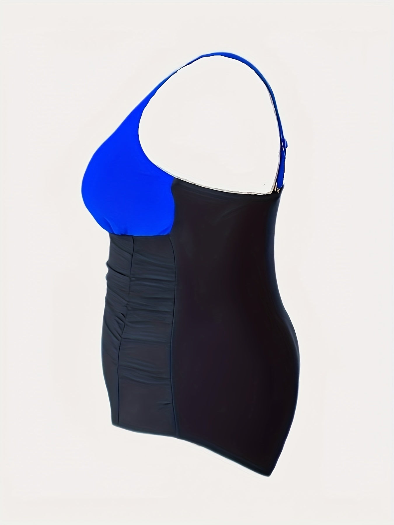 Colorblock V Neck One Piece Bathing Suit