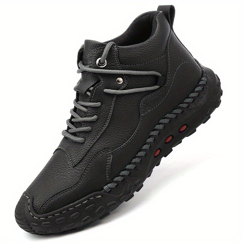 Men's Lace up Boots Casual Stitch Detail Walking Shoes