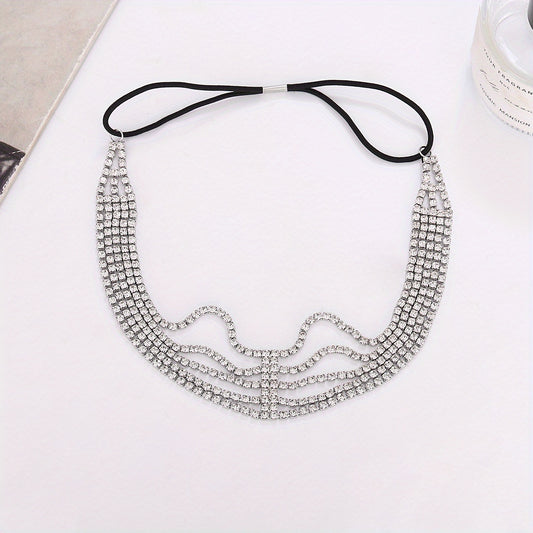 Rhinestone Headband Layer Head Jewelry Hair Accessories for Women