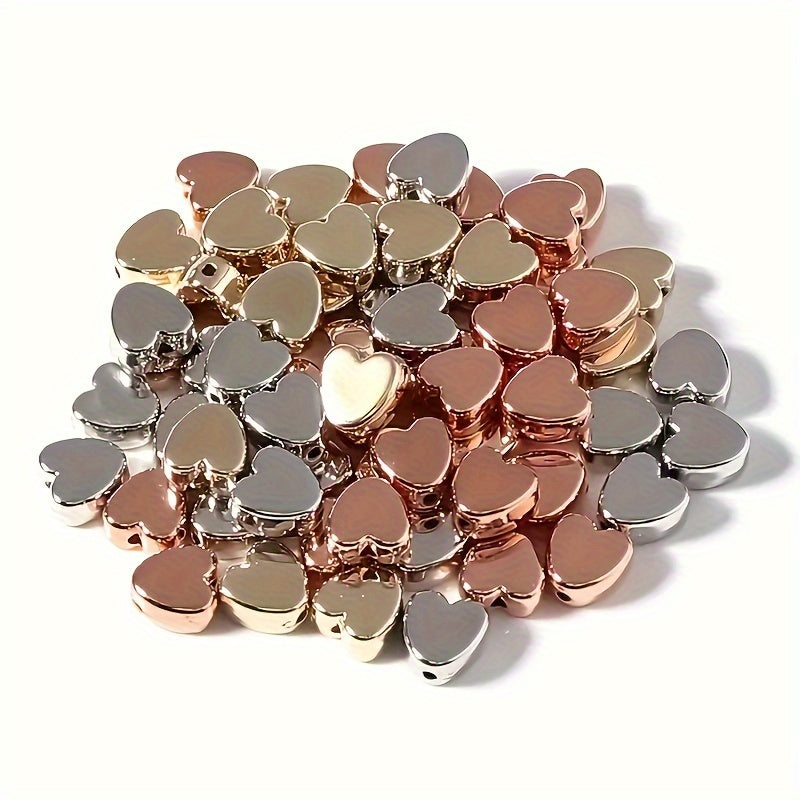 20pcs 12mm Heart Acrylic Beads DIY Jewelry Bracelet Necklace Charms