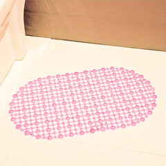 Non Slip Bath Tub Mat PVC Shower Mat With Drain Hole