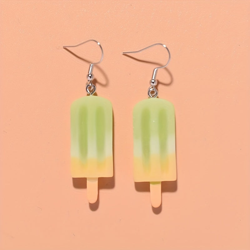 Ice Cream Block Earrings for Girls